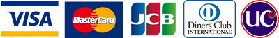 VISA・MASTER・JCB・UC・ダイナーズ