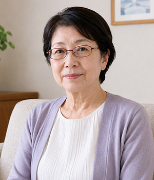 60代女性のお客様イメージ